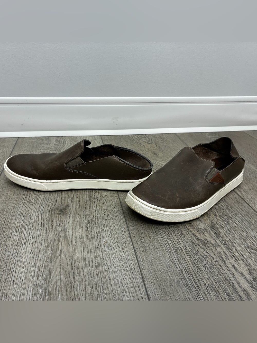 OluKai Women's Brown Slip-On Loafers